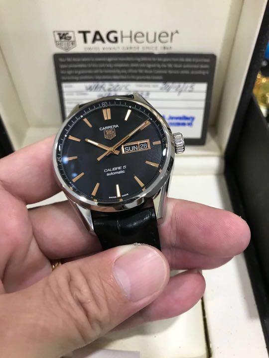 TAG HEUER Carrera Calibre 5 Day Date 41mm Automatic Watch, Men's Fashion,  Watches & Accessories, Watches on Carousell