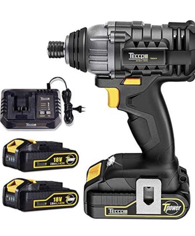 TECCPO Cordless Impact Driver 18V Furniture Home Living Home Improvement Organisation Home Improvement Tools Accessories on Carousell