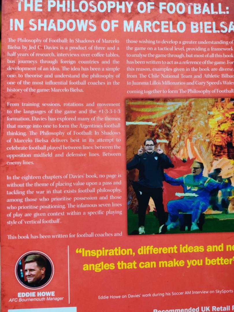 The Philosophy Of Football In Shadows Of Marcelo Bielsa Books Books On Carousell
