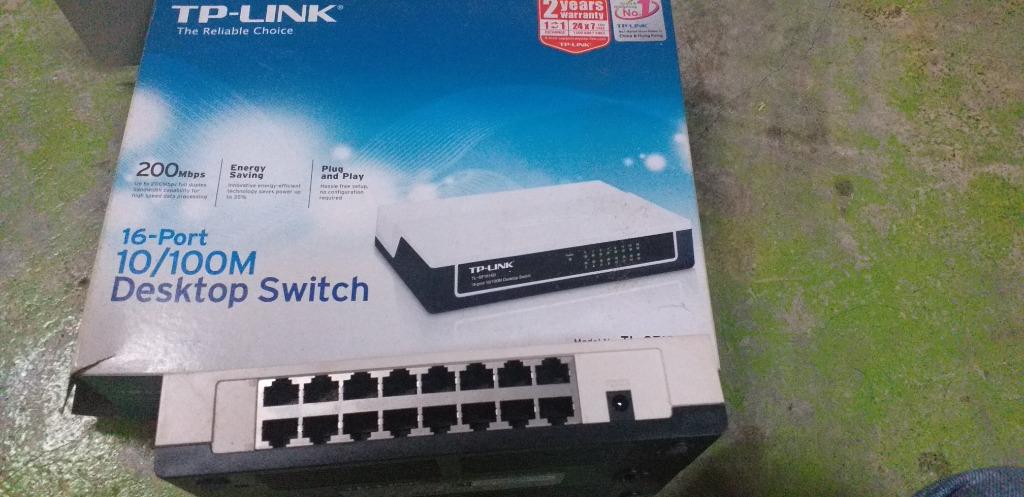 TP-Link Desktop Switch (Category: Networking) located in Kota Tinggi. Submitted by nazri6587 (Listing ID 1014069689, Image 2). Description: 16 Port Come with box and power adaptor. .