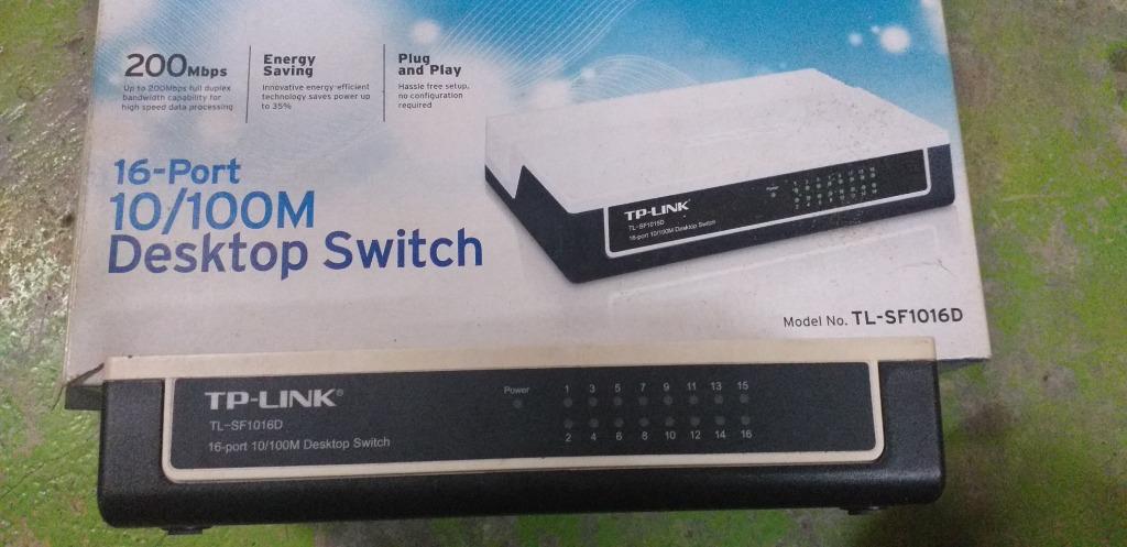 TP-Link Desktop Switch (Category: Networking) located in Kota Tinggi. Submitted by nazri6587 (Listing ID 1014069689, Image 3). Description: 16 Port Come with box and power adaptor. .