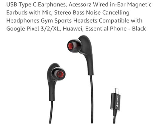 Acessorz usb type c earphones best sale