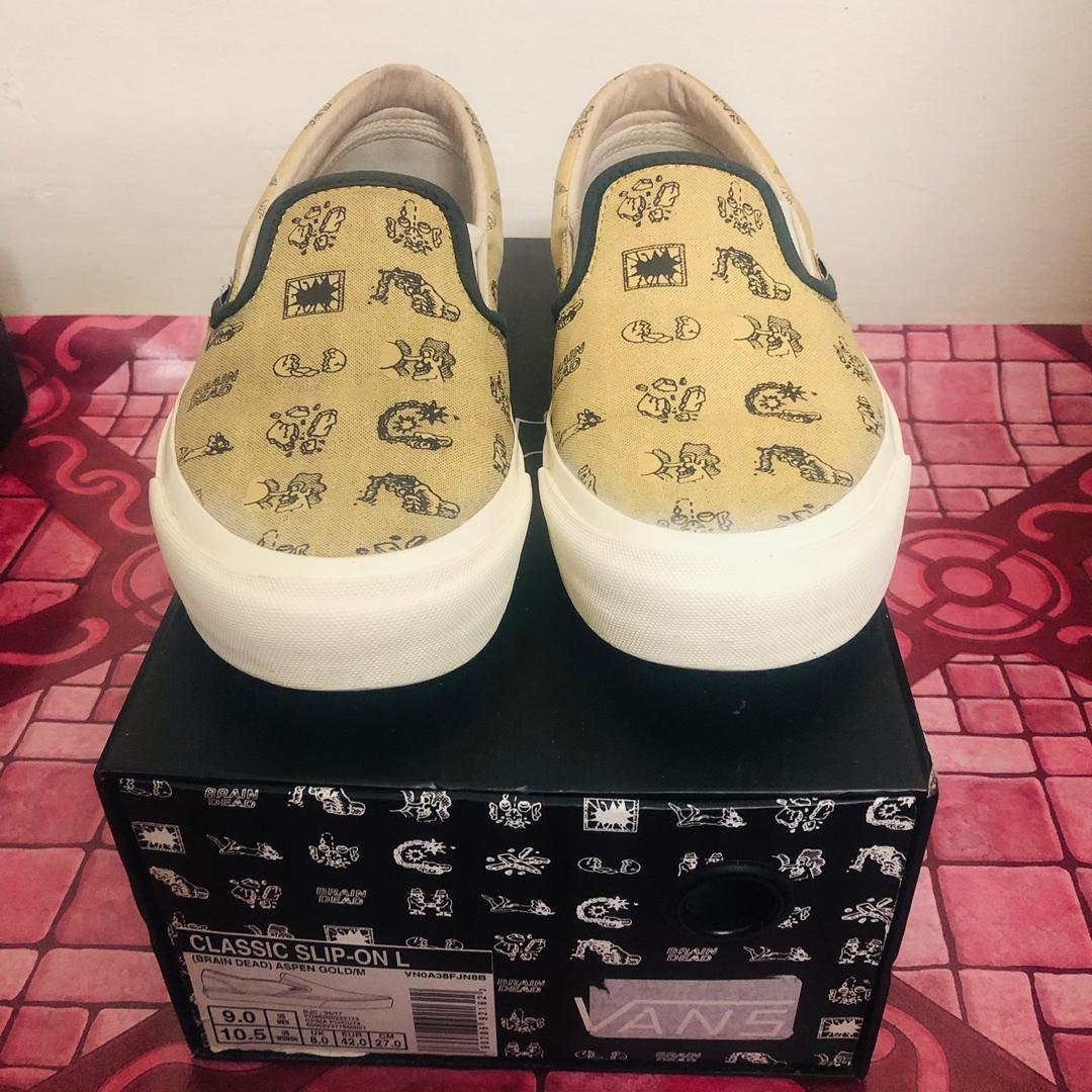 Vans Slip-On Brain Dead Gold
