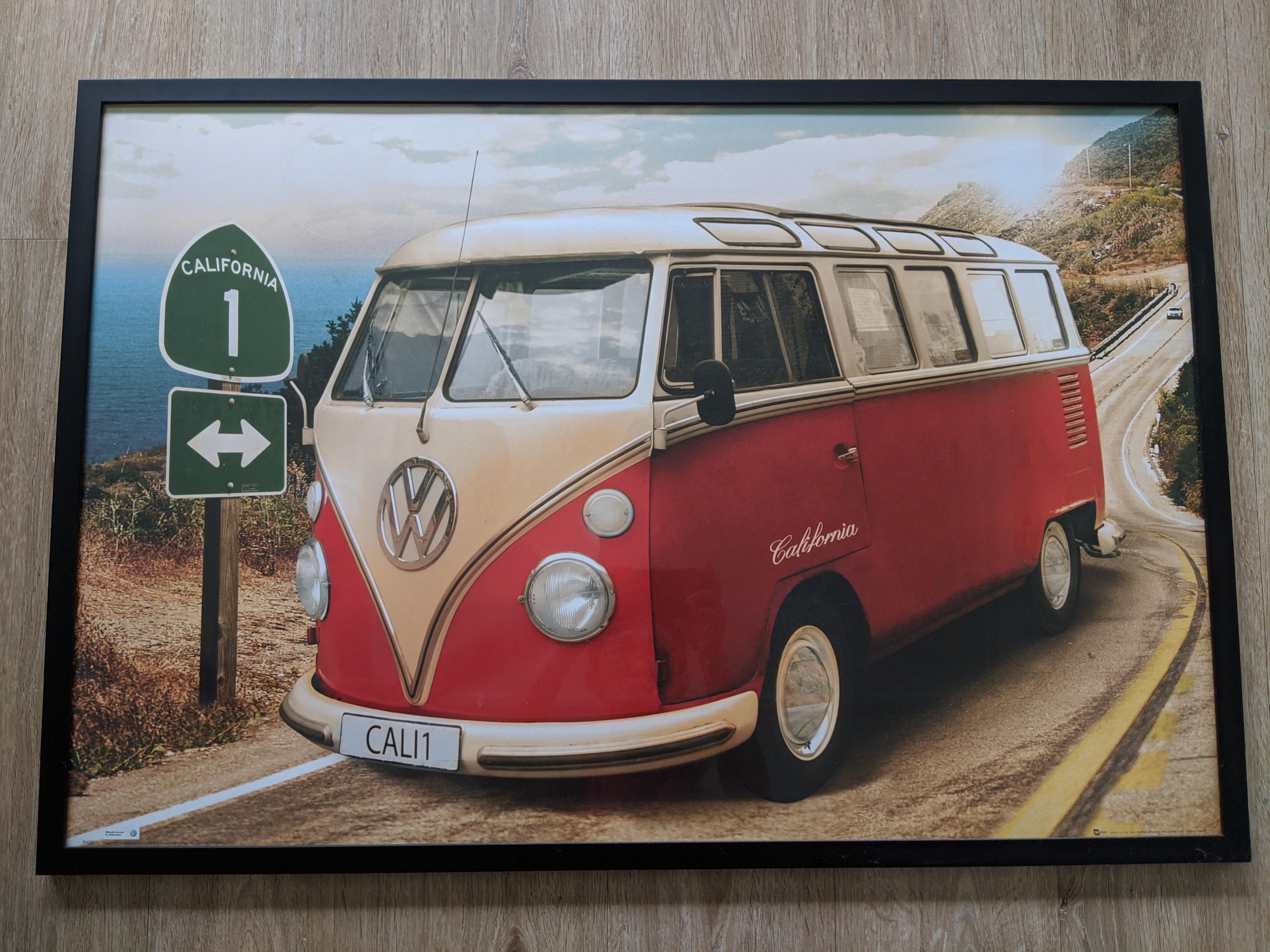 VW Camper Van Wall Art, Hobbies & Toys, Stationery & Craft, Art