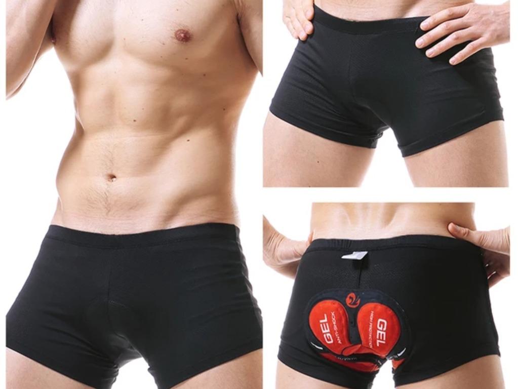 Cycling boxers with pad clearance