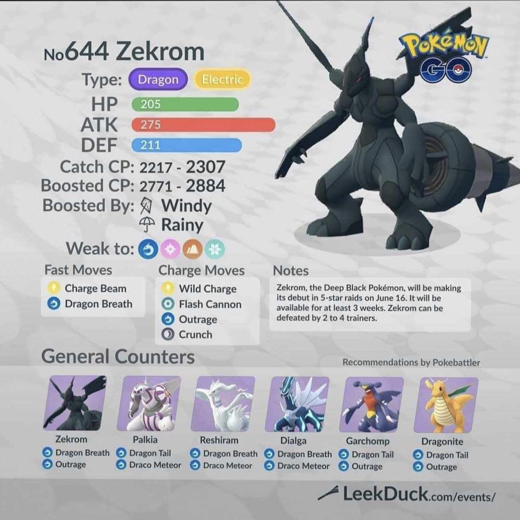 Zekrom Raids Pokemon Go Toys Games Video Gaming In Game Products On Carousell