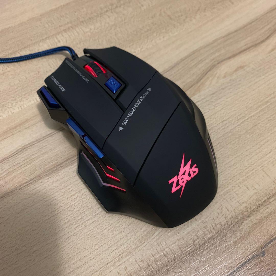 Zeus M330 High Speed Gaming Mouse with Mouse Pad, Computers & Tech
