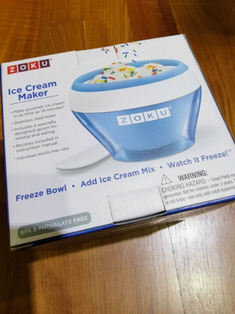 Zoku Ice Cream Maker Home Appliances Kitchenware On Carousell