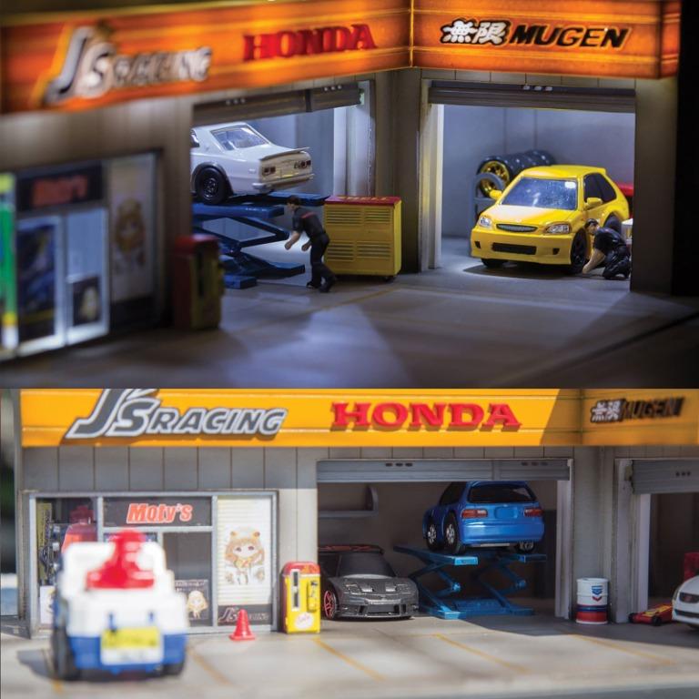 預訂 1 64 場景車房j S Racing Honda Mugen 泰國全人手獨立製作無限本田可著燈不連車仔人偶 興趣及遊戲 玩具 遊戲類 Carousell