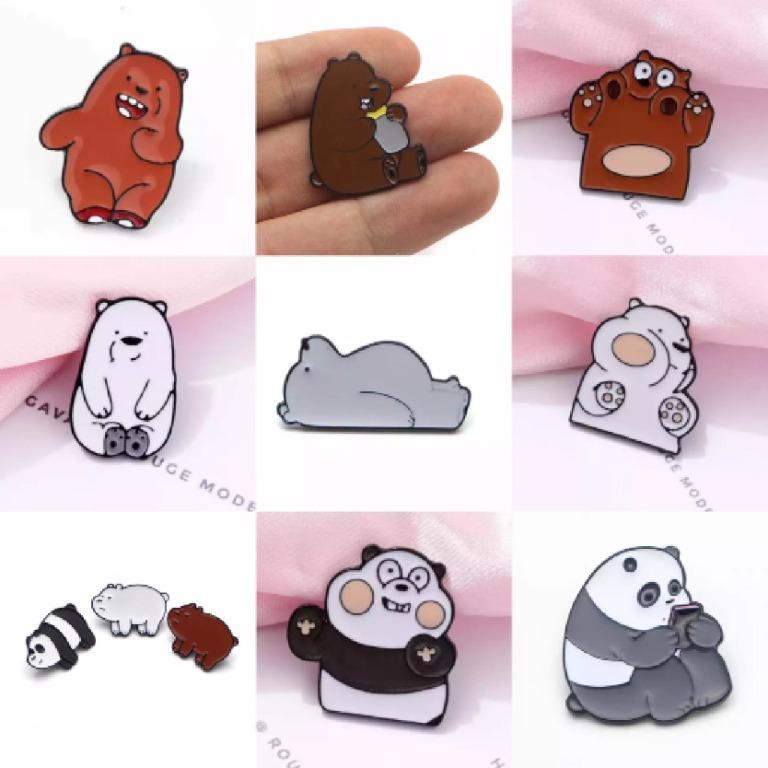 3Pc Mix & Match Wbb Enamel Pins, Free Normal Mail (We Bare Bears, Grizz,  Grizzly, Ice Bear, Pan Pan, Panda), Hobbies & Toys, Stationery & Craft,  Craft Supplies & Tools On Carousell