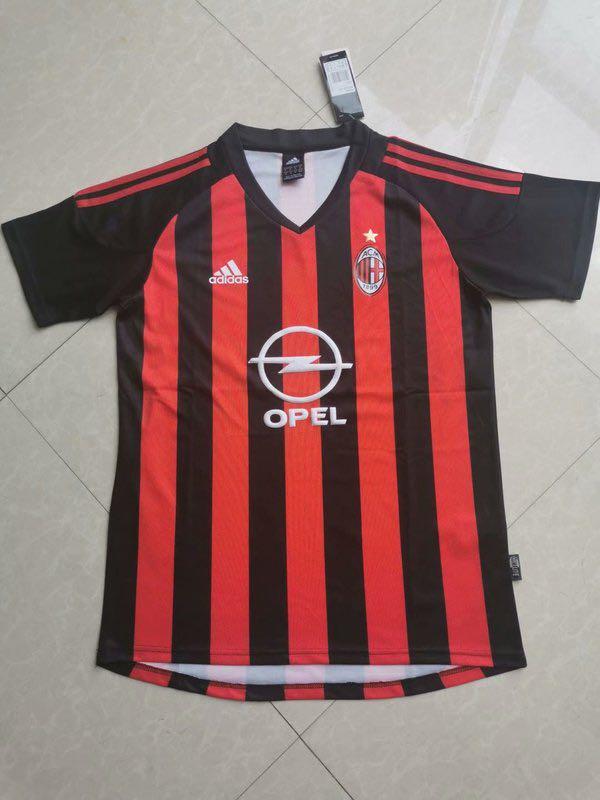 Ac Milan Retro Home Jersey 02 03 Sports Sports Apparel On Carousell