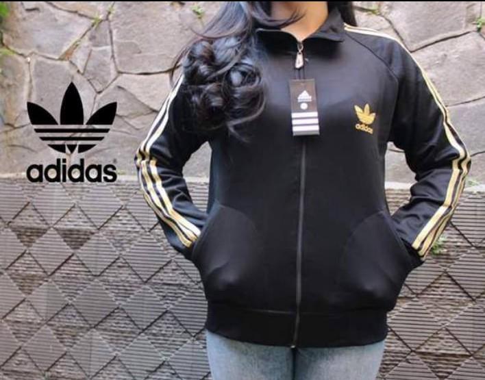adidas firebird jacket black and gold