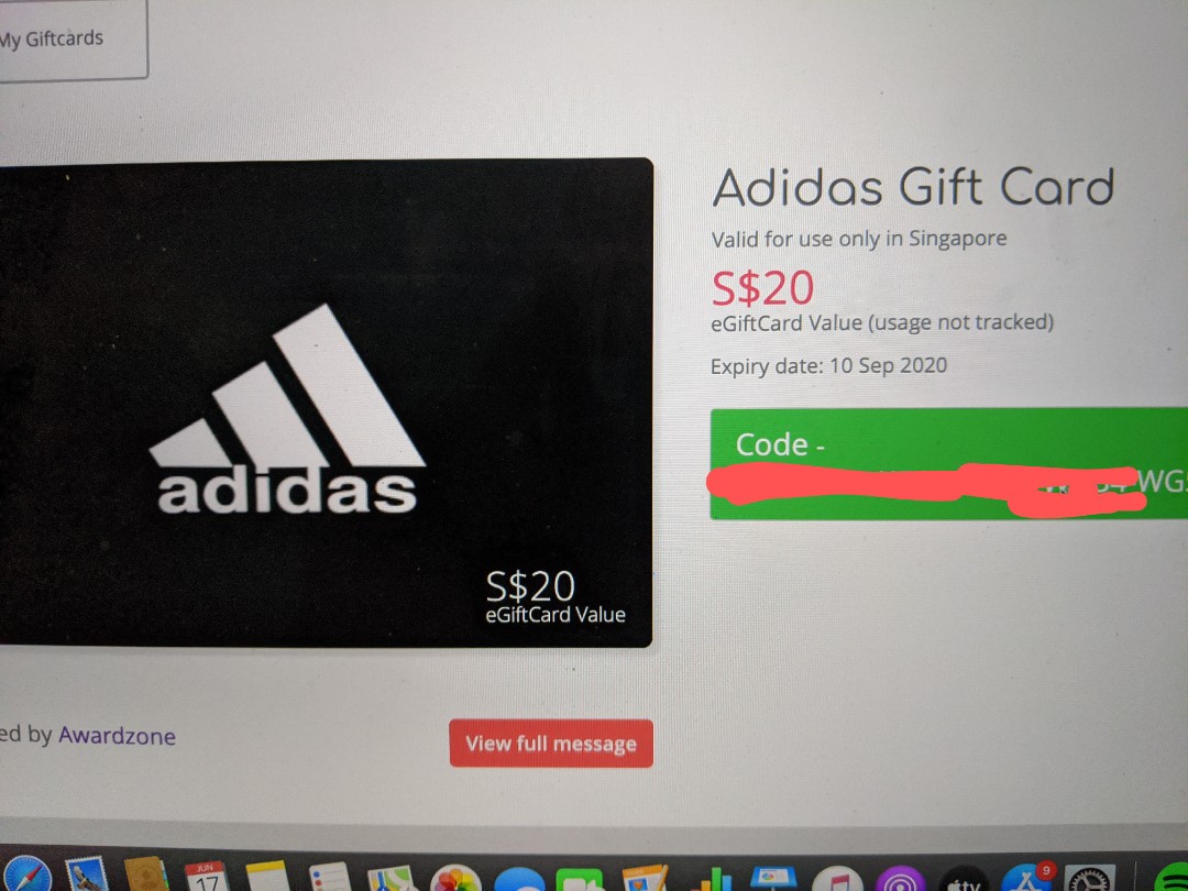 Adidas store voucher clearance