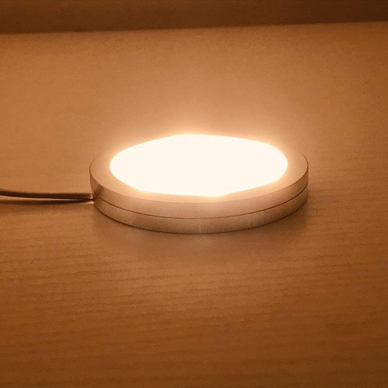 Aiboo Linkable Under Cabinet Led Lighting 12v Dimmable Puck Lights Hardwired With Wireless Rf Remote Control For Kitchen Mood Lighting 8 Lights Warm White No Wall Plug Electronics Others On Carousell