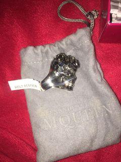 Alexander McQueen Swarovski skull ring