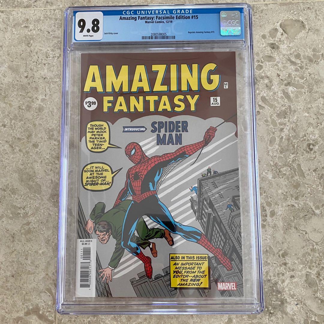 Amazing Fantasy #15 Facsimile edition CGC 9.8 (Spiderman