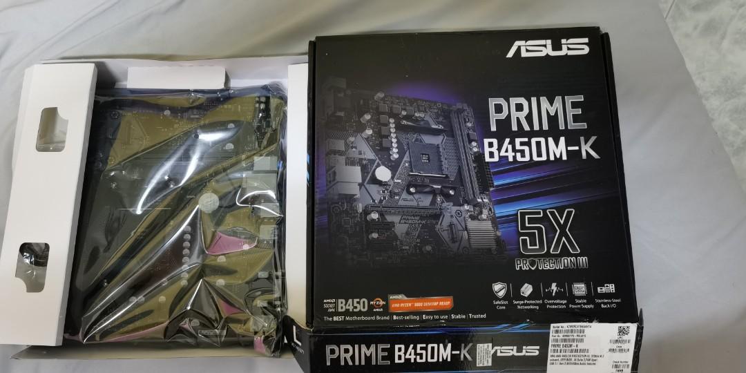 Asus Prime B450m K Electronics Computer Parts Accessories On Carousell