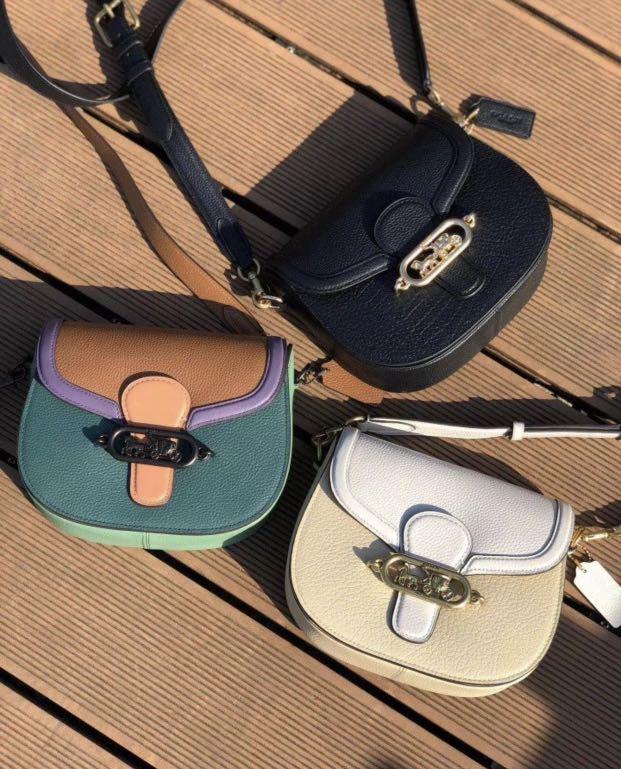 Authentic coach Jade Saddle sling bag handbag 91084 91397 91164