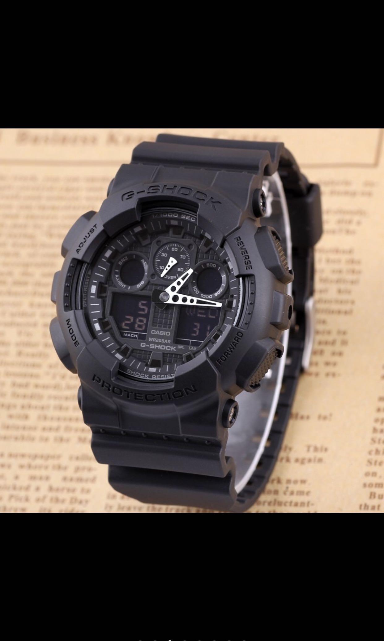 Authentic G Shock Full Black Ga 100 1a1 Men S Fashion Watches On Carousell
