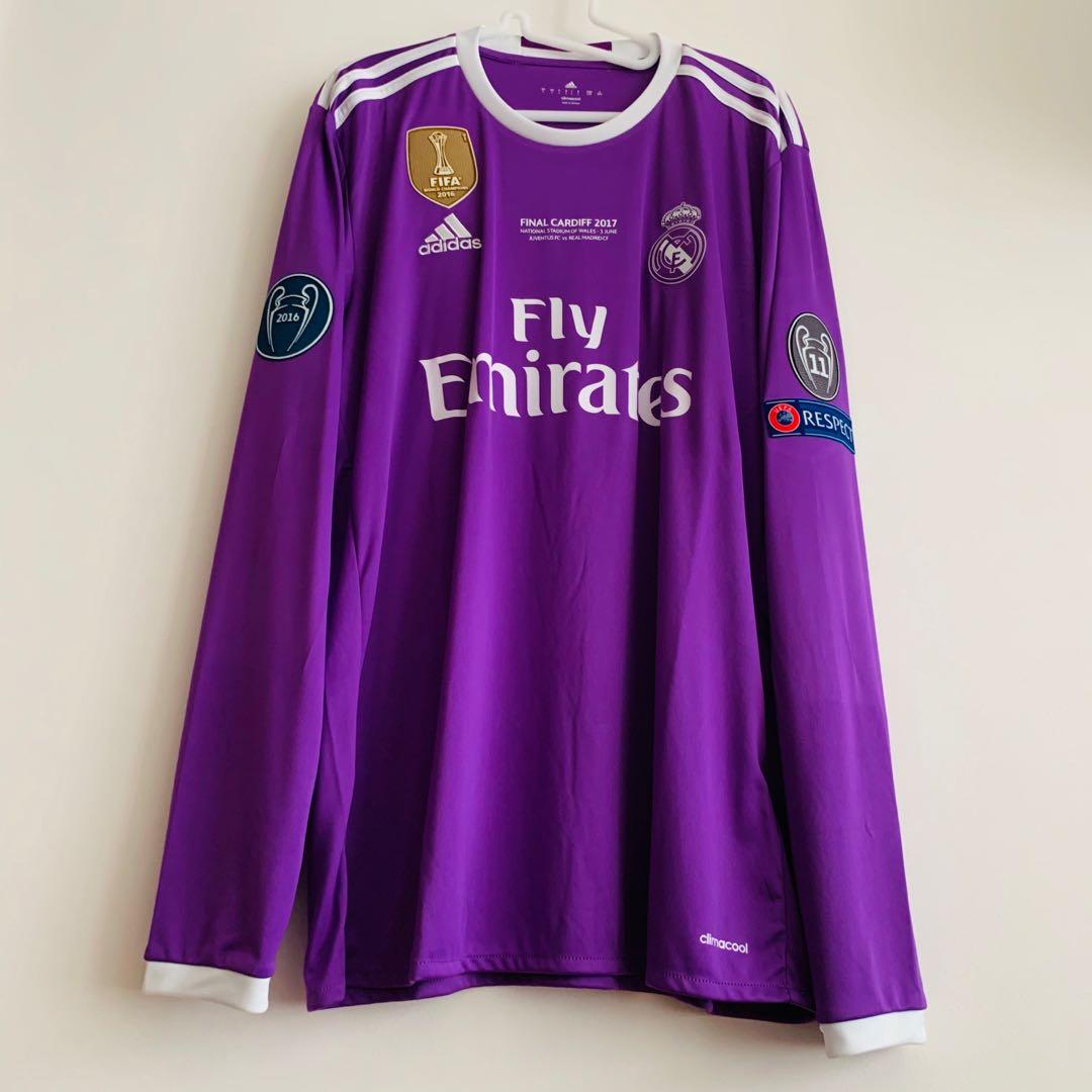 Real Madrid Away Jersey Champions League FinalCardiff 2017 Patch Ronaldo  BNWT