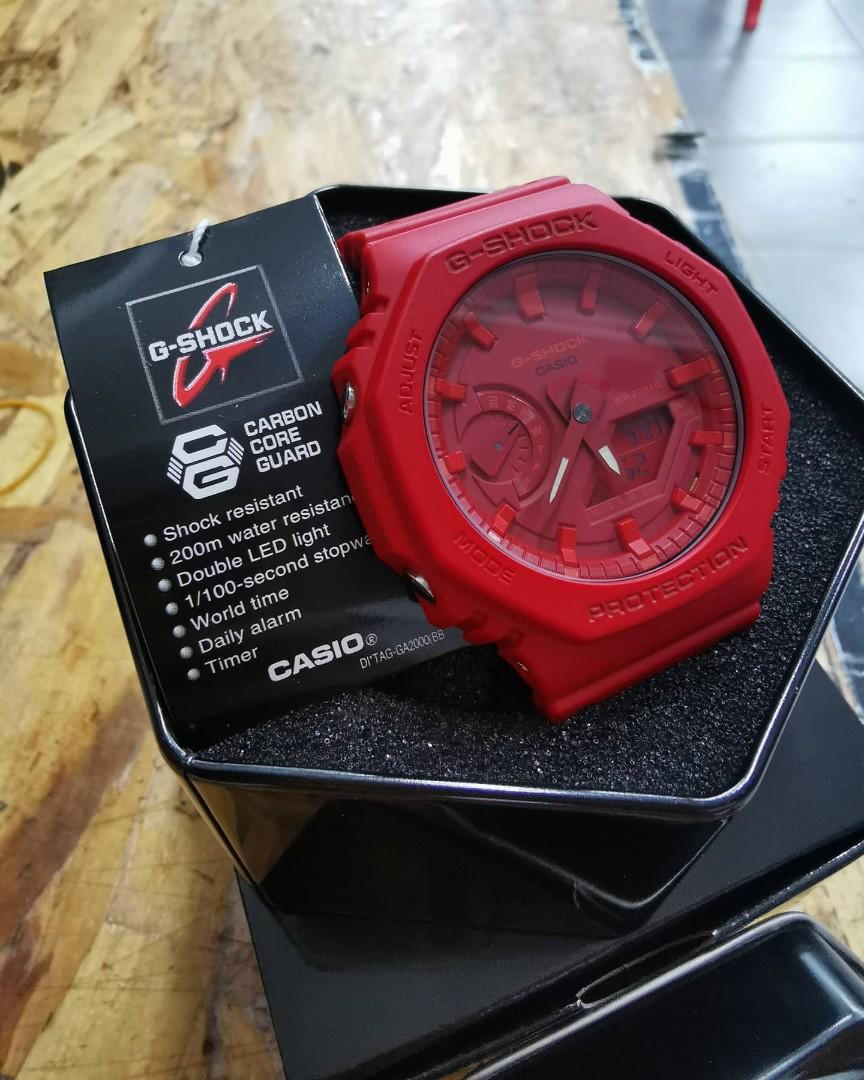 Casio G Shock GA2100 TMJ merah Men s Fashion Watches
