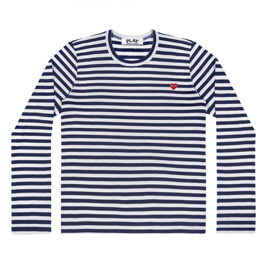 cdg striped ls