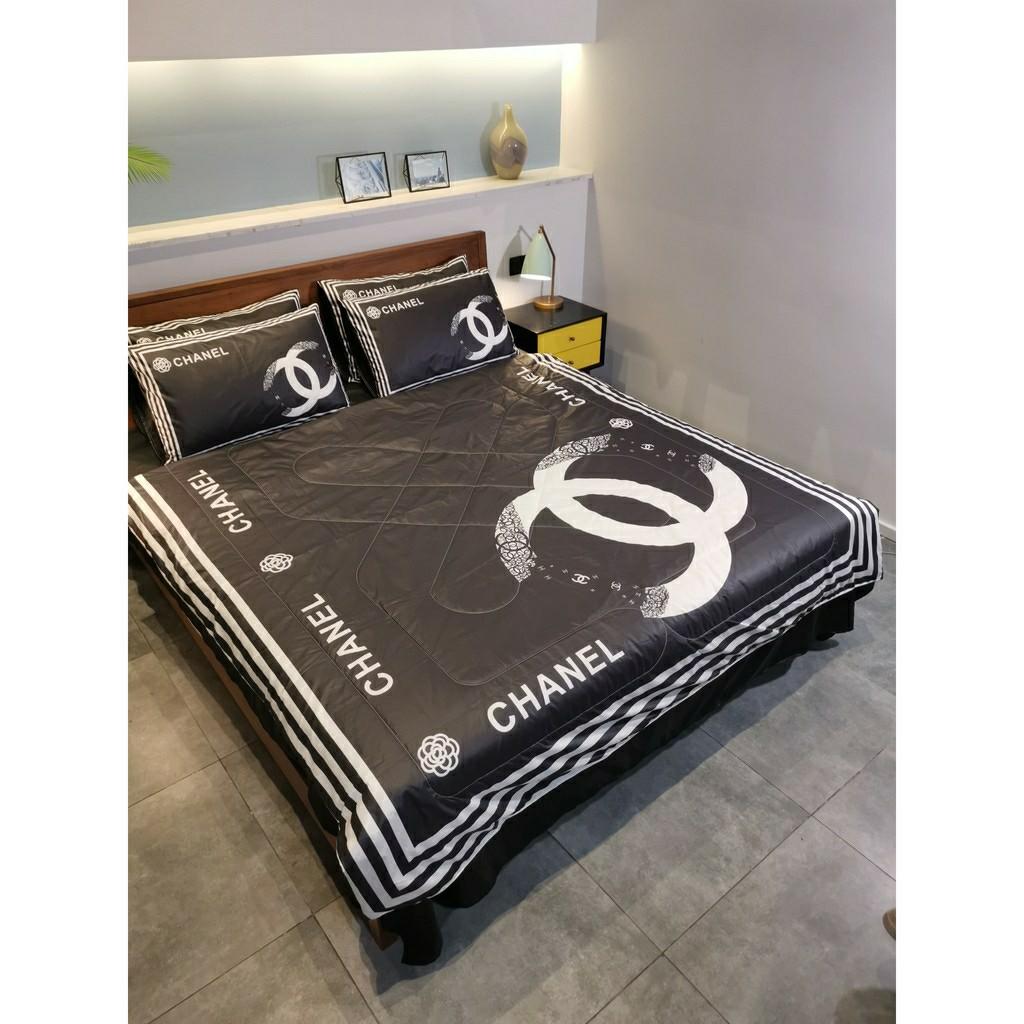 Chanel Bedsheet With Comforter Set, Furniture & Home Living, Bedding &  Towels on Carousell