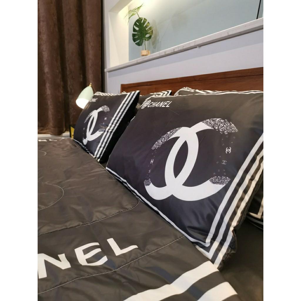 Chanel Bedsheet With Comforter Set, Furniture & Home Living, Bedding