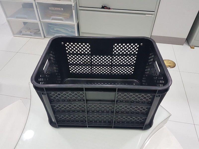 Plastic crates (Category: Storage Boxes & Baskets) located in Manila. Submitted by joeyroque09 (Listing ID 1014224629, Image 2). Description: 09177110098 for fast transaction. # 8050 Capacity: 50 LITER CRATES Size dimension: H30 X W36 X L52CM PHP 193/pc # 8050 50 LITER CRATES(BLK) Size: Dimension: H30 X W36 X L52CM PHP 160.