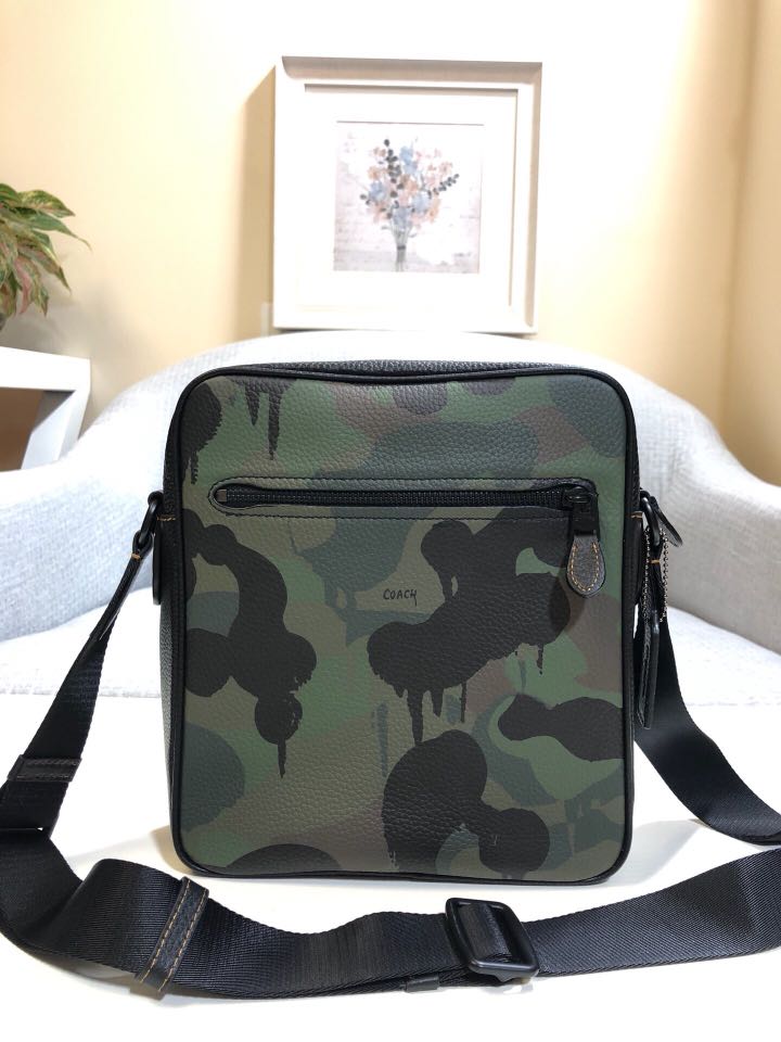 coach camouflage sling bag