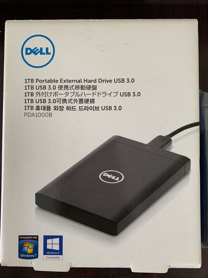 Dell 1TB Portable External Hard Drive (USB3.0), Computers & Tech, Parts