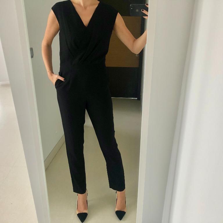 dkny black jumpsuit