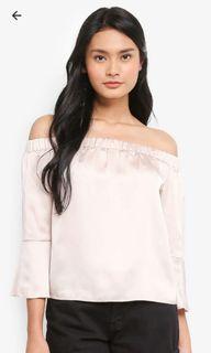 Dorothy Perkins Blush Pink Off Shoulder Top