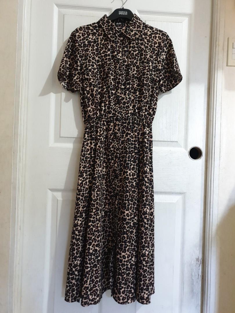 Dotti leopard dress clearance
