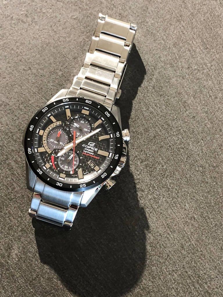 Edifice Solar Powered Chronograph Sapphire (Authentic) EFS-S540DB-1AUEF,  Mobile Phones & Gadgets, Wearables & Smart Watches on Carousell
