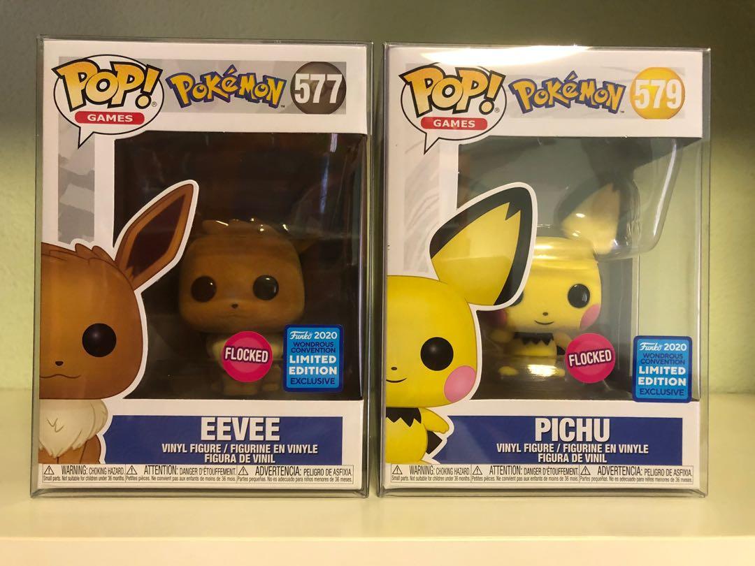 Funko pop Pokemon Evoli flocked