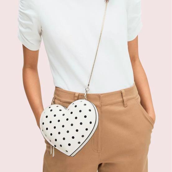 Exclusive Collectible Kate Spade 3d Heart Crossbody Sling Chain