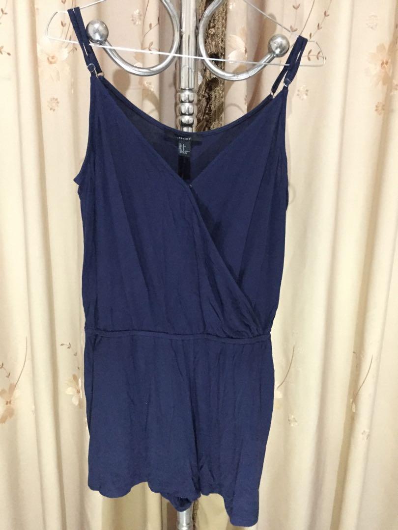 navy blue jumpsuit forever 21