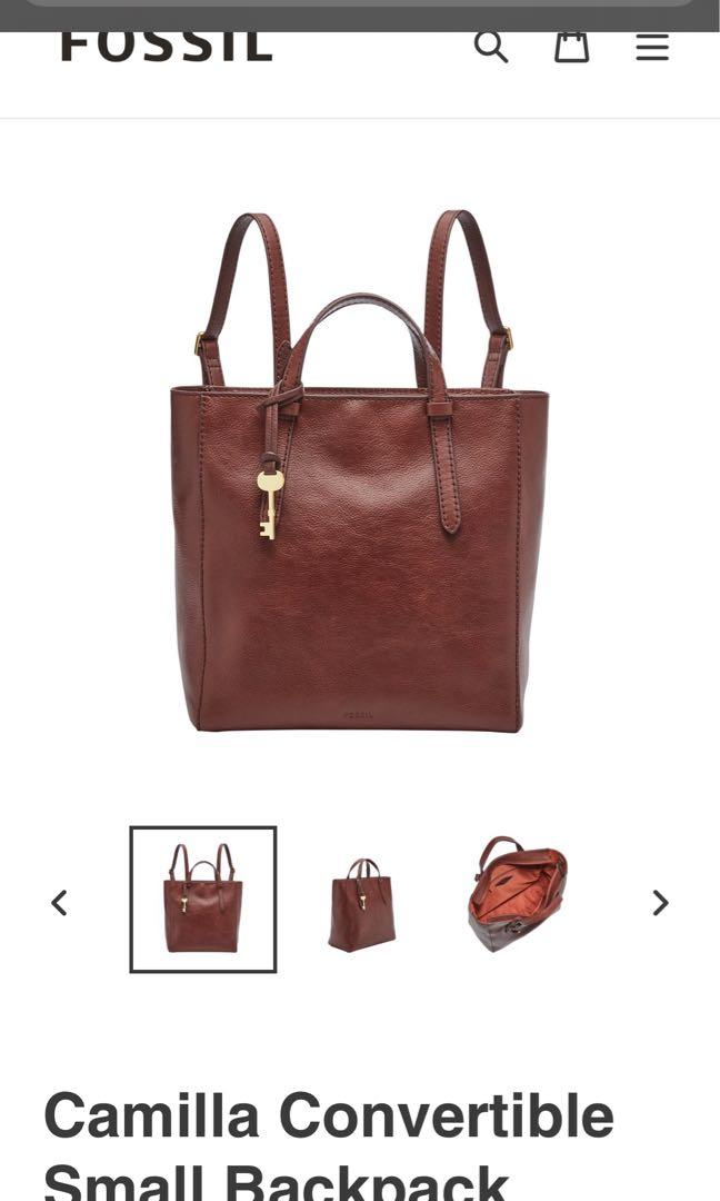 Fossil Camilla backpack Convertible Women s Fashion Bags Wallets Cross body Bags on Carousell