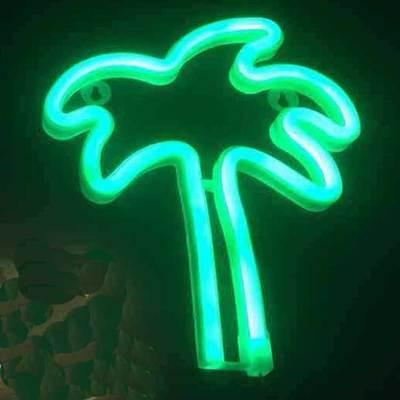 Palm Tree Led Neon Light Room Decor Furniture Home Decor Lighting Supplies On Carousell