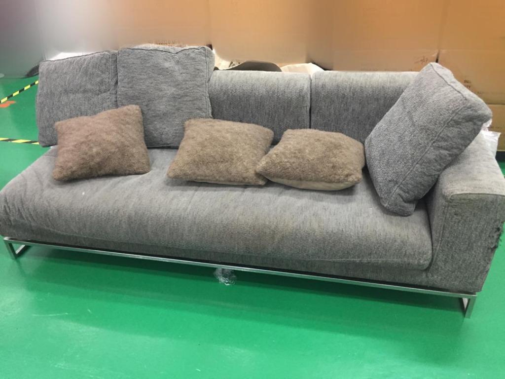 Grey Couch Set Home Furniture Furniture On Carousell