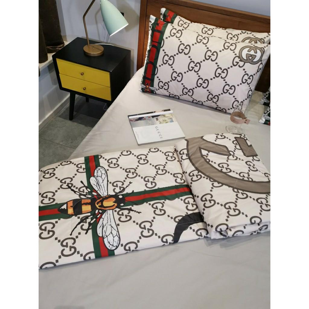 Gucci Bedsheet With Comforter Set, Furniture, Home Decor, Cushions