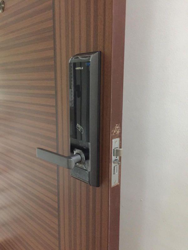 Hafele Digital Lock EL8000 wooden door lock + ER4600 metal gate lock