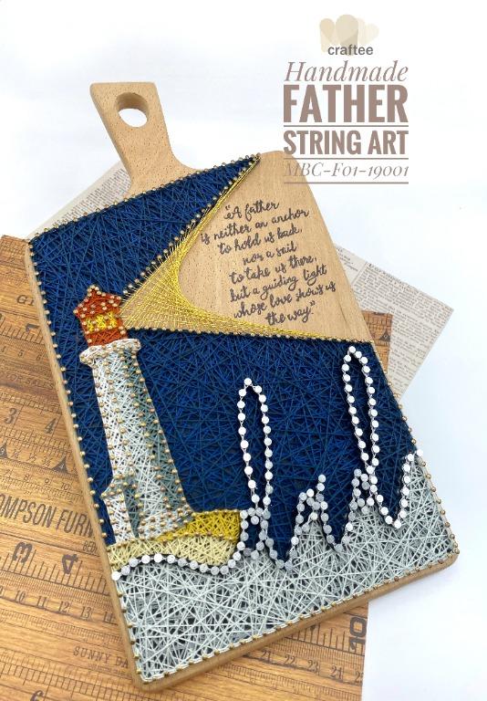 Handcrafted Gift For A Father String Art Wall Decor Handmade Unique And