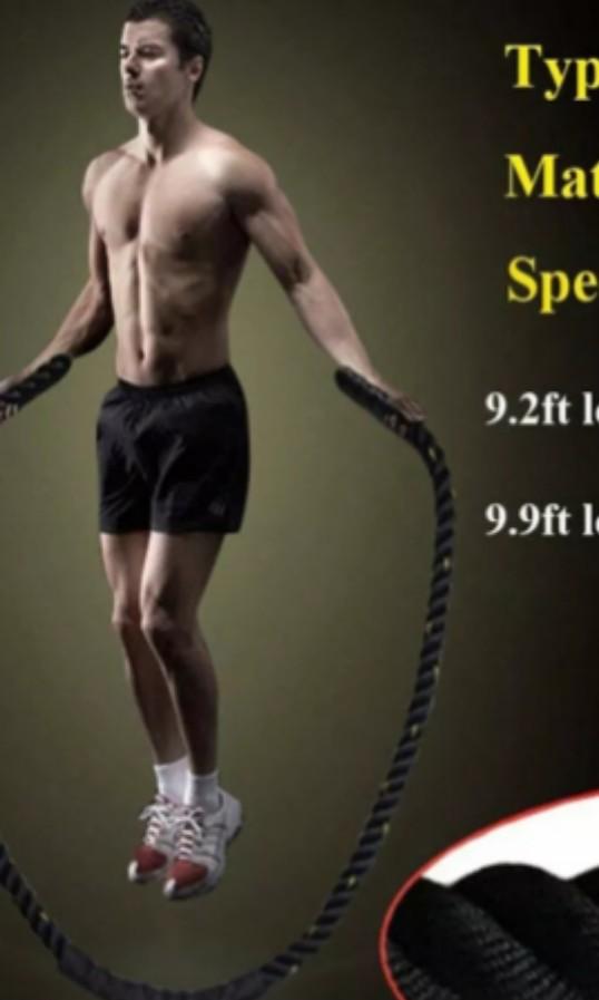 Jumping Battle Ropes Heavy Jump Battle Rope, Sports Equipment, Exercise & Fitness, Cardio ...