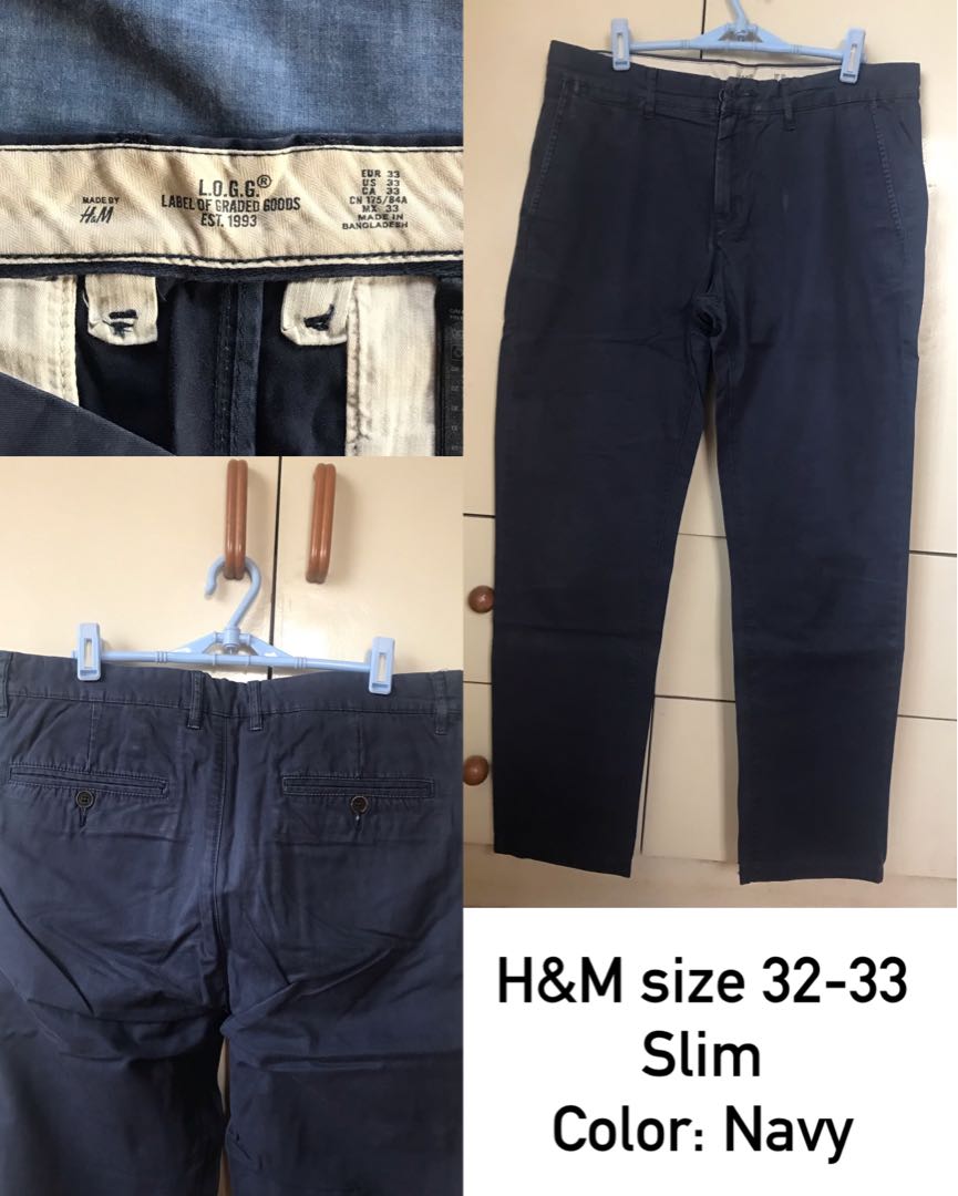 size 33 men's pants