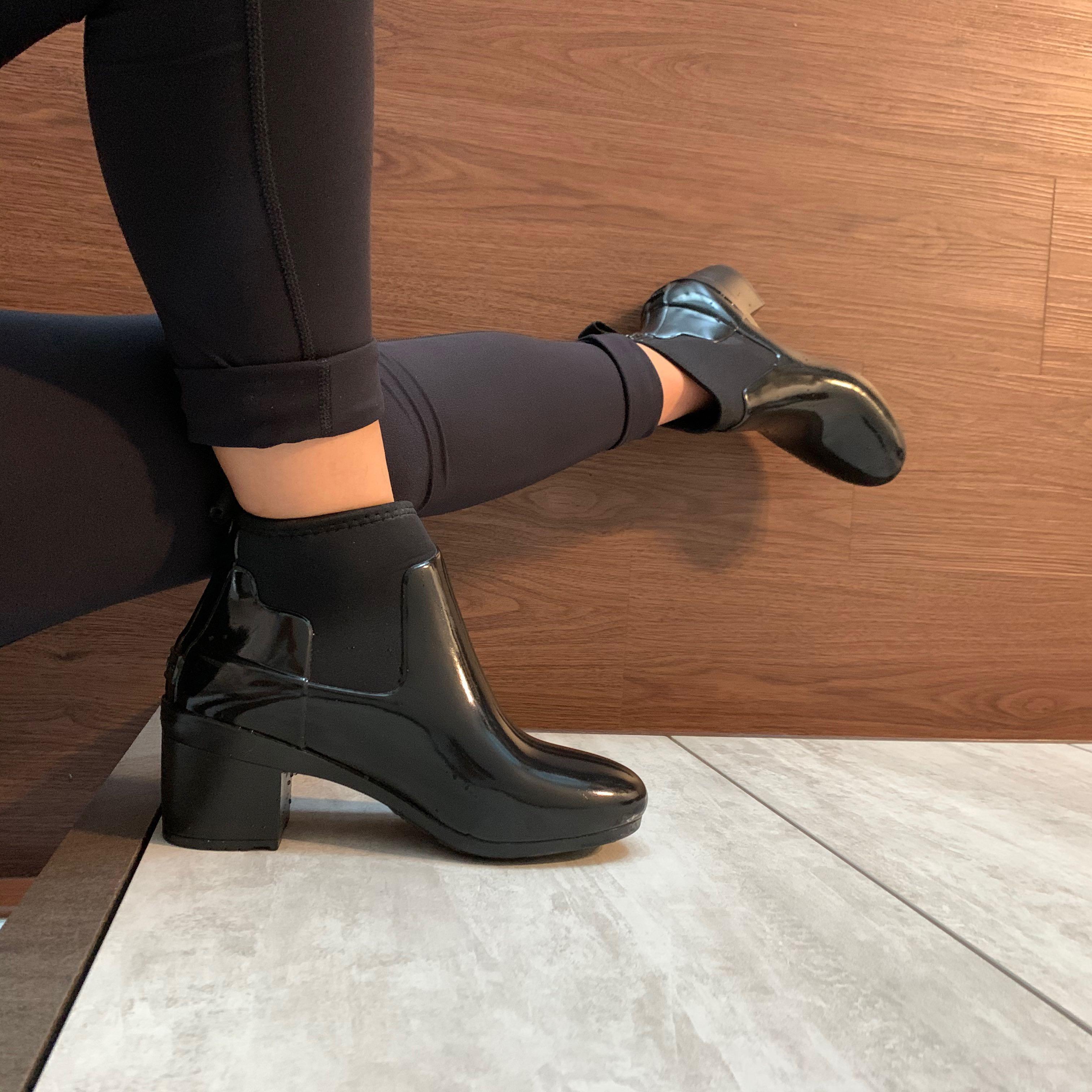Hunter Mid Heel Rain Boots