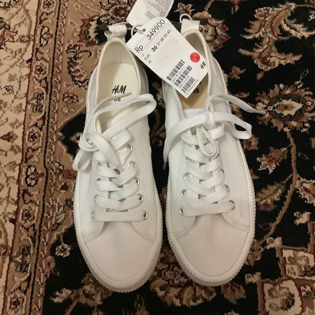 Sneakers putih h&m sale