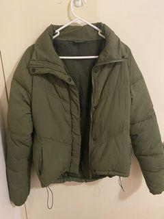Khaki Puffer Jacket