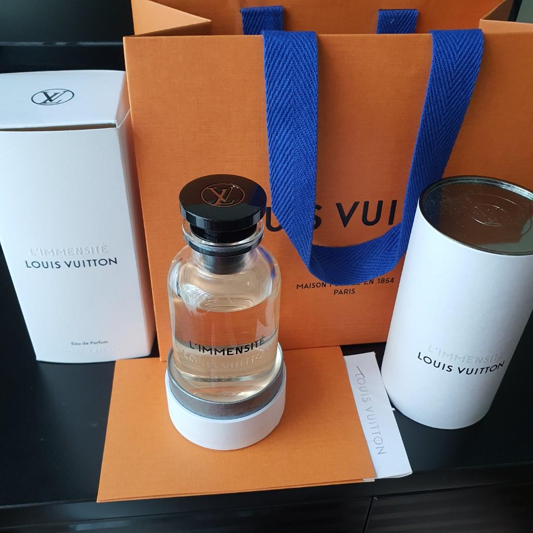 Louis Vuitton (LV) L'immensité Perfume 100ml, Beauty & Personal Care,  Fragrance & Deodorants on Carousell